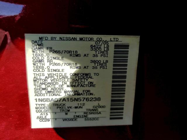 Nissan Titan Xe Image 12