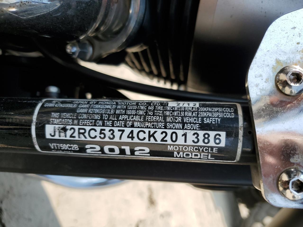 Honda Vt Cycle C2b Image 8