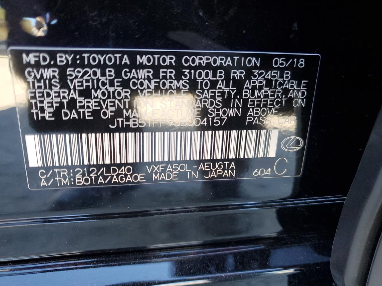 Lexus LS 500 Base Image 9