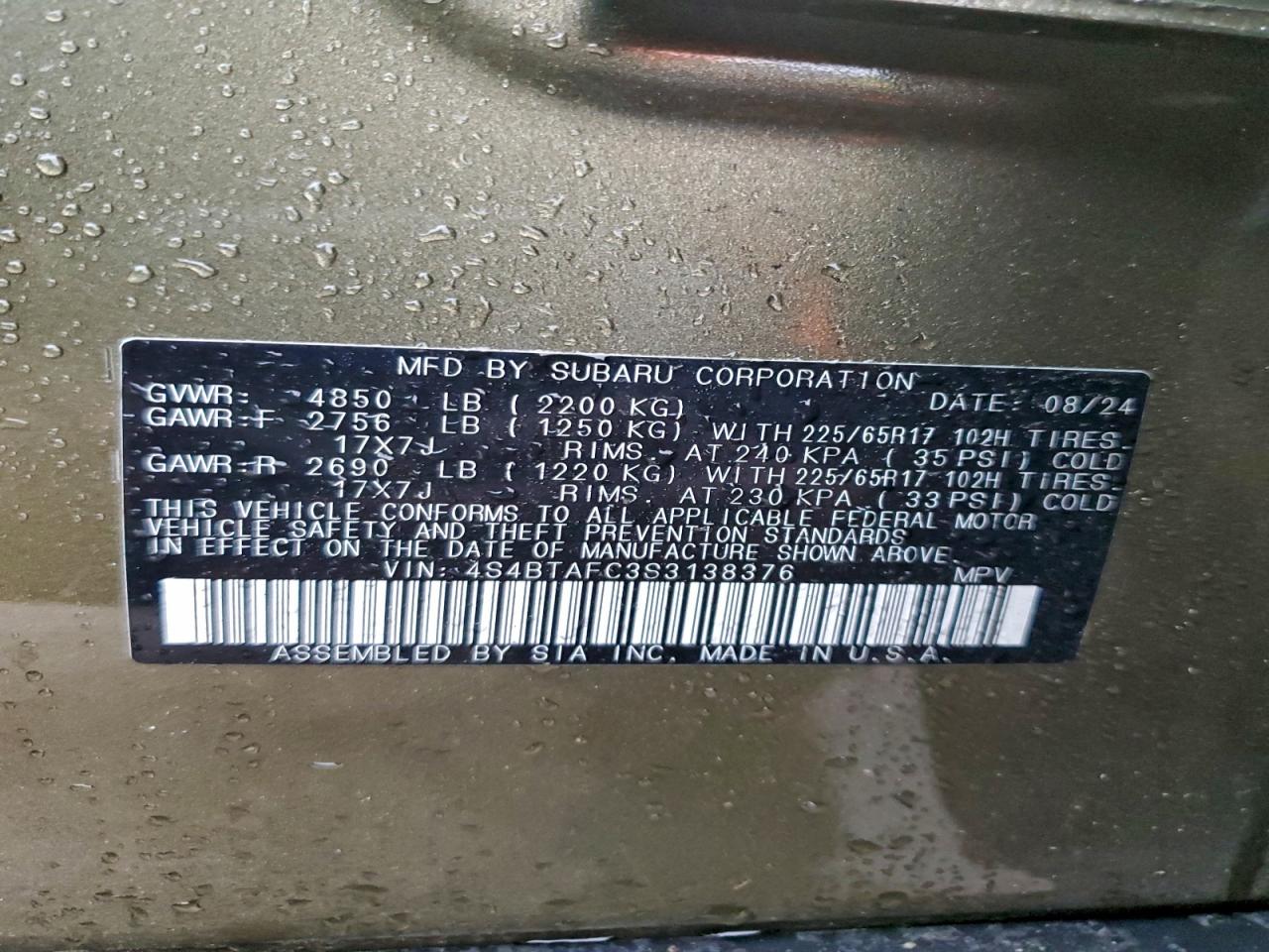 Subaru Outback Premium Image 10