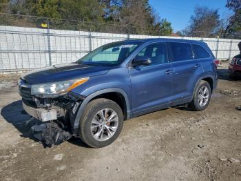  Salvage Toyota Highlander