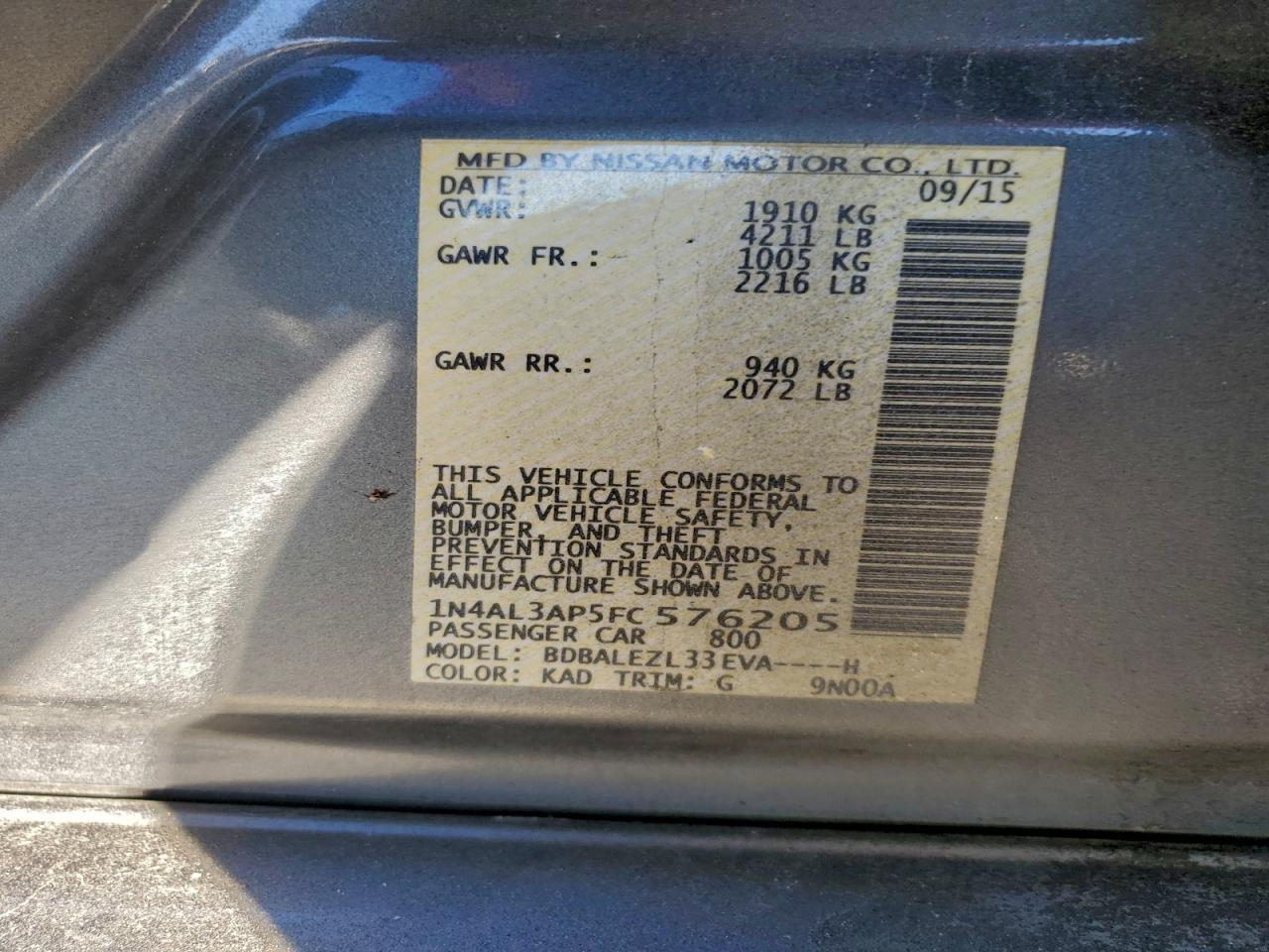 Nissan Altima 2.5 Image 3