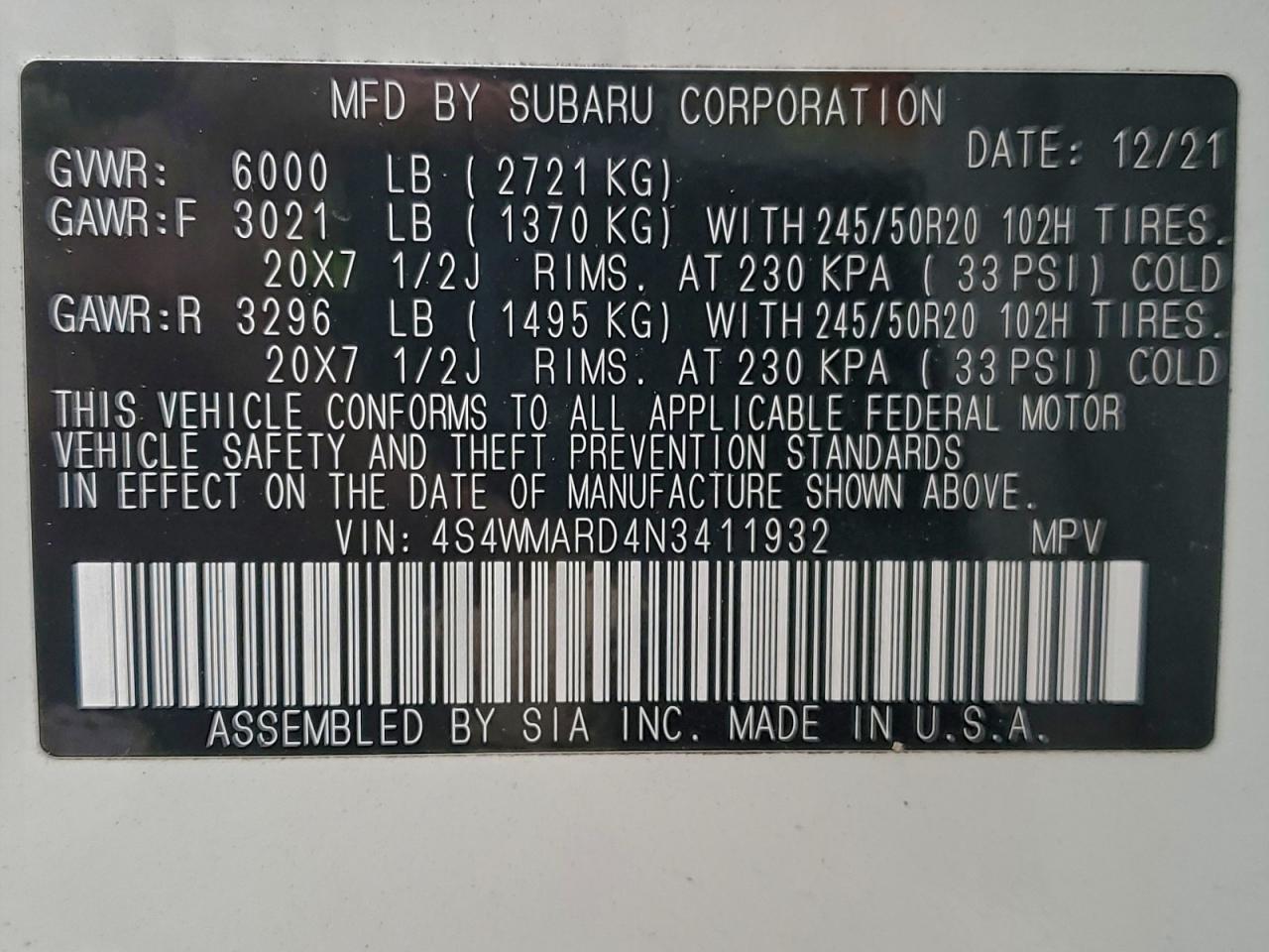 Subaru Ascent Touring Image 12