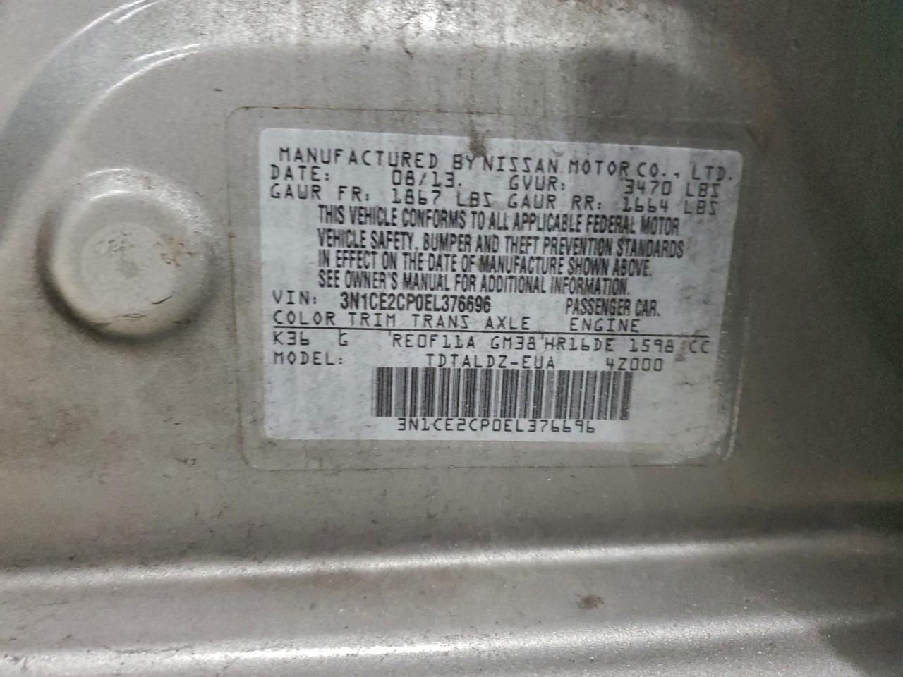 Nissan Versa S Image 9