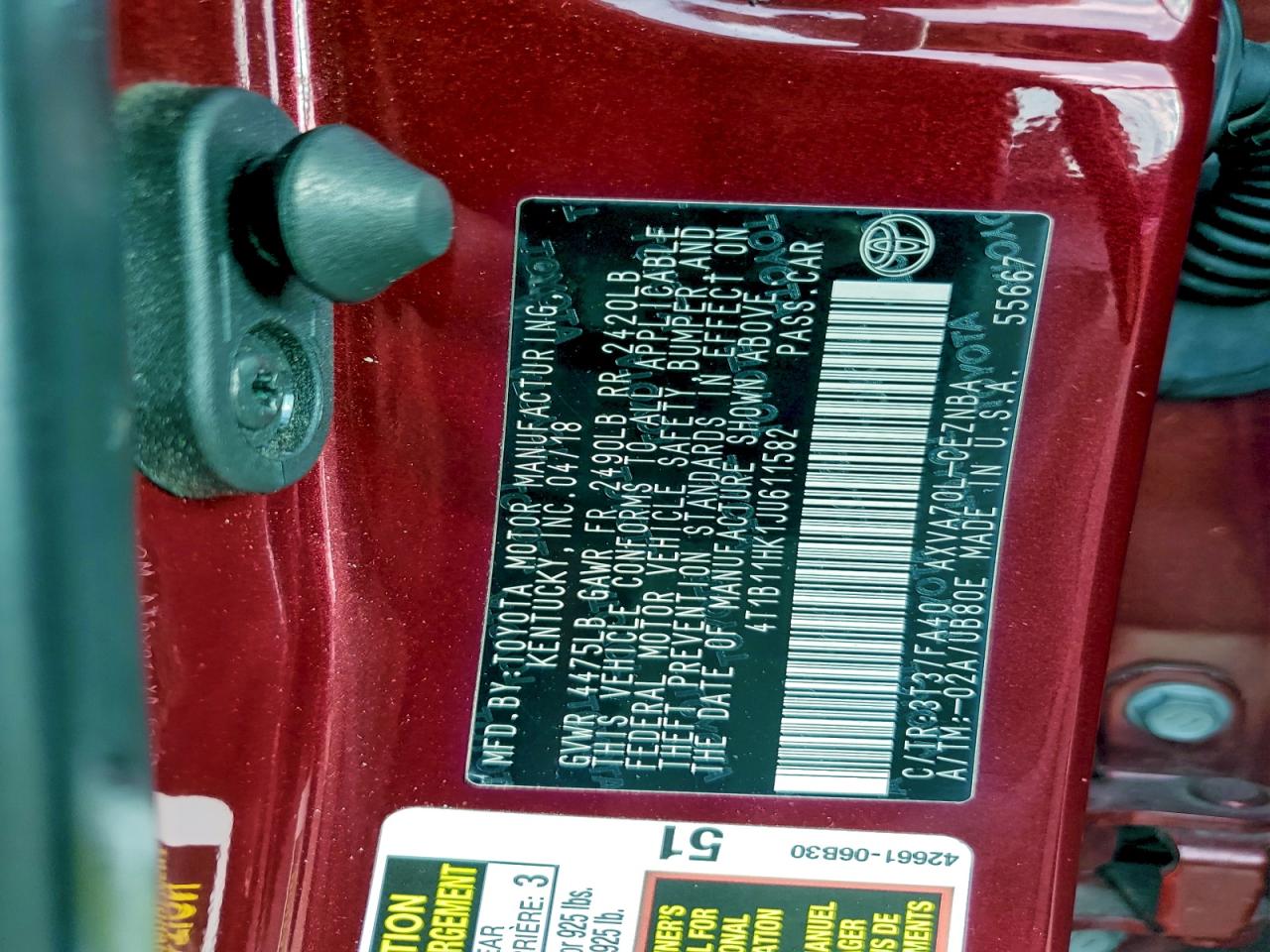 Toyota Camry L Image 11