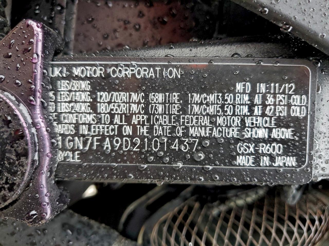 Suzuki Gsxr600 Image 8