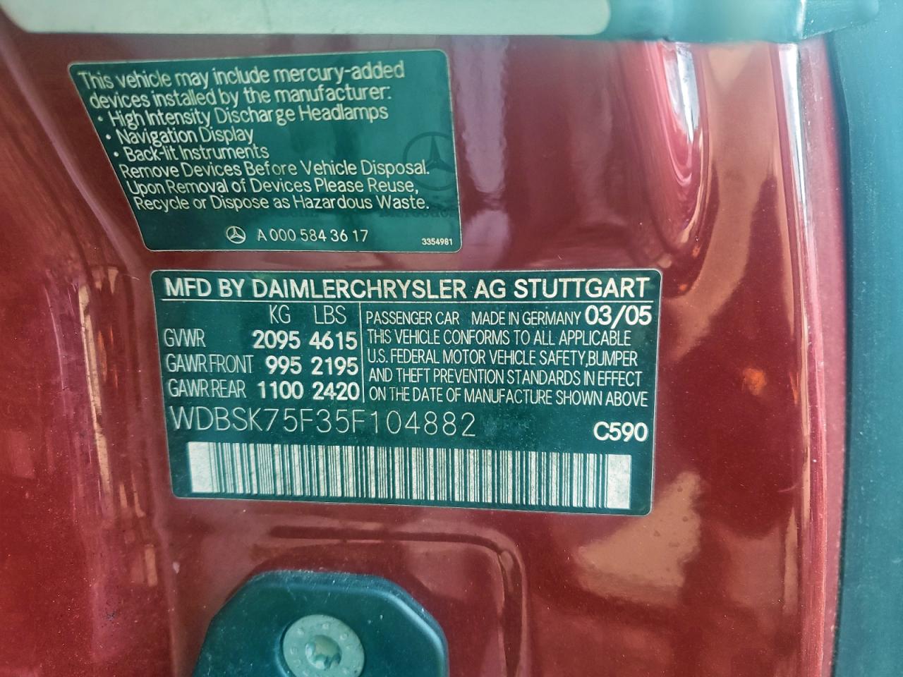 Mercedes-Benz S-Class 500 Image 11