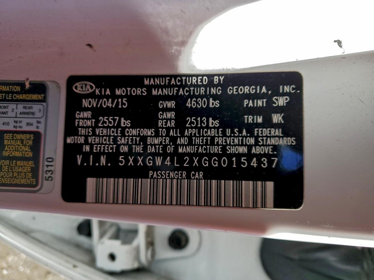 Kia Optima Sx Image 4